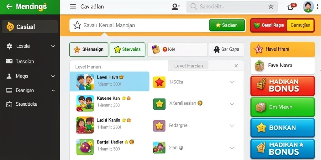 Tangkapan layar menunjukkan karakter utama dalam aksi menantang.