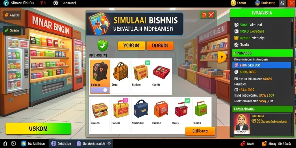 Tampilan awal permainan yang menawan dan informatif.