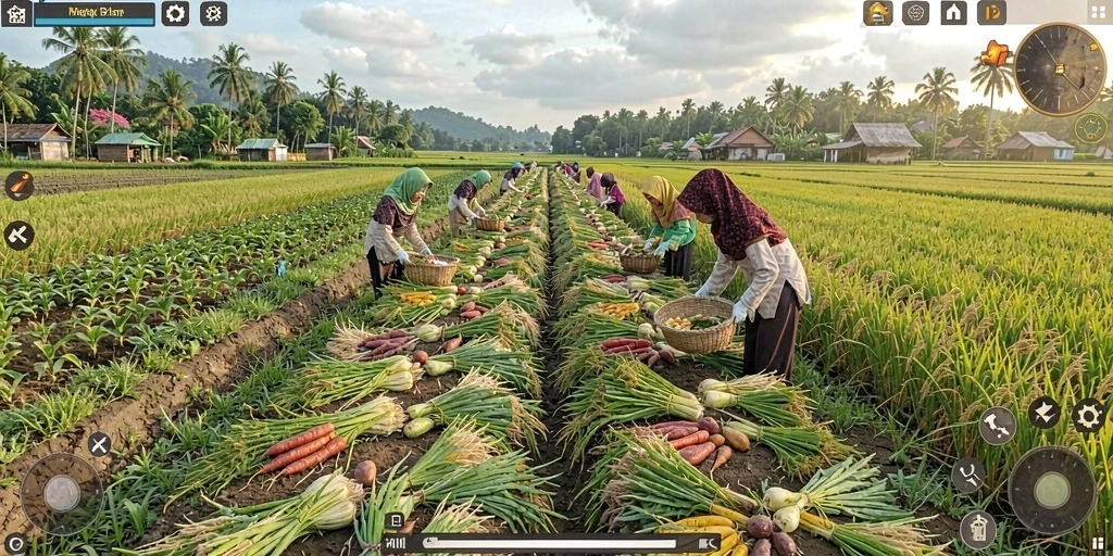 Tampilan awal permainan HARAPJP yang menarik.