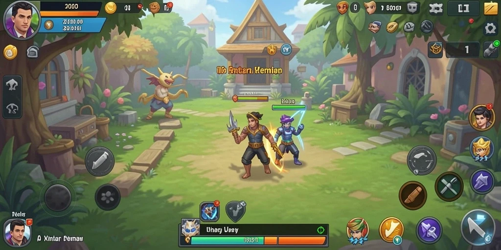 Screenshot menunjukkan permainan poker yang menarik.
