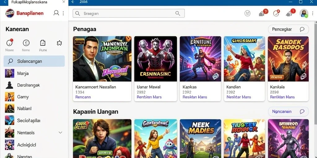 Tampilan antarmuka yang user-friendly.