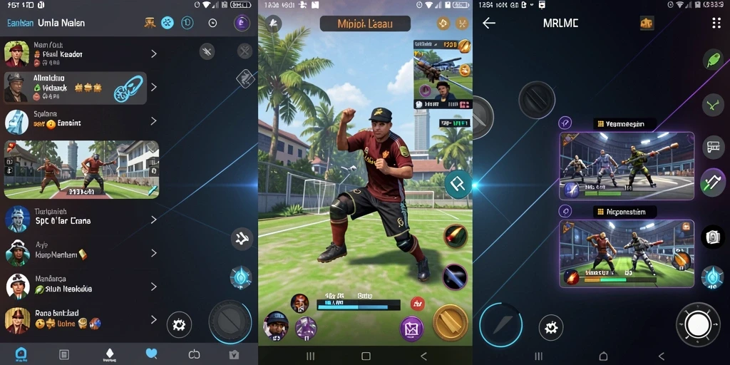 Screenshot menunjukkan grafis menawan dalam permainan.