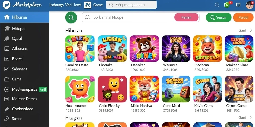 Tampilan awal SPINGILA yang cerah dan menarik.