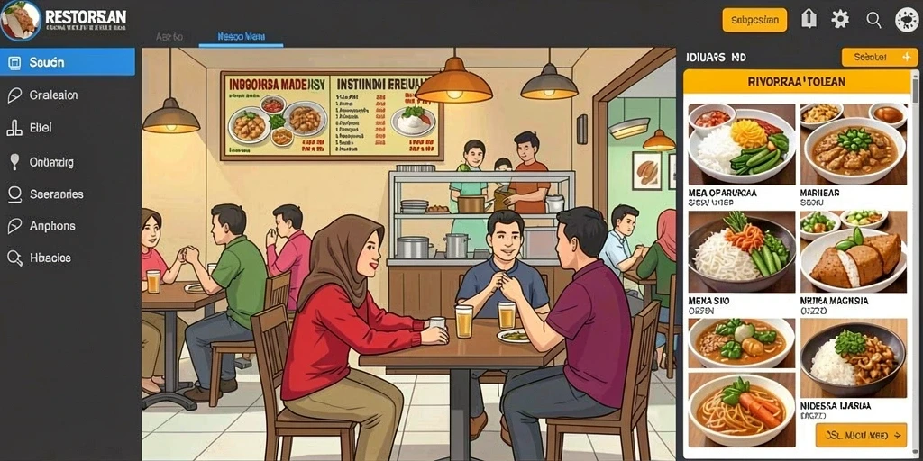 Tampilan antarmuka pengguna yang menarik dan modern.